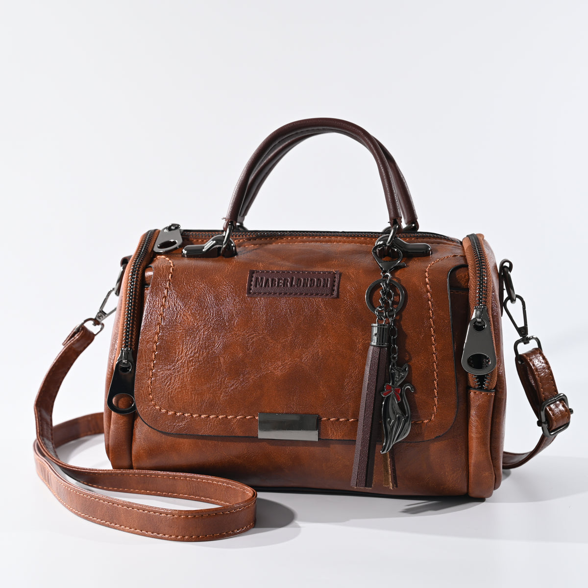 Alledaagse crossbodytas met meerdere ritsen - Bestseller